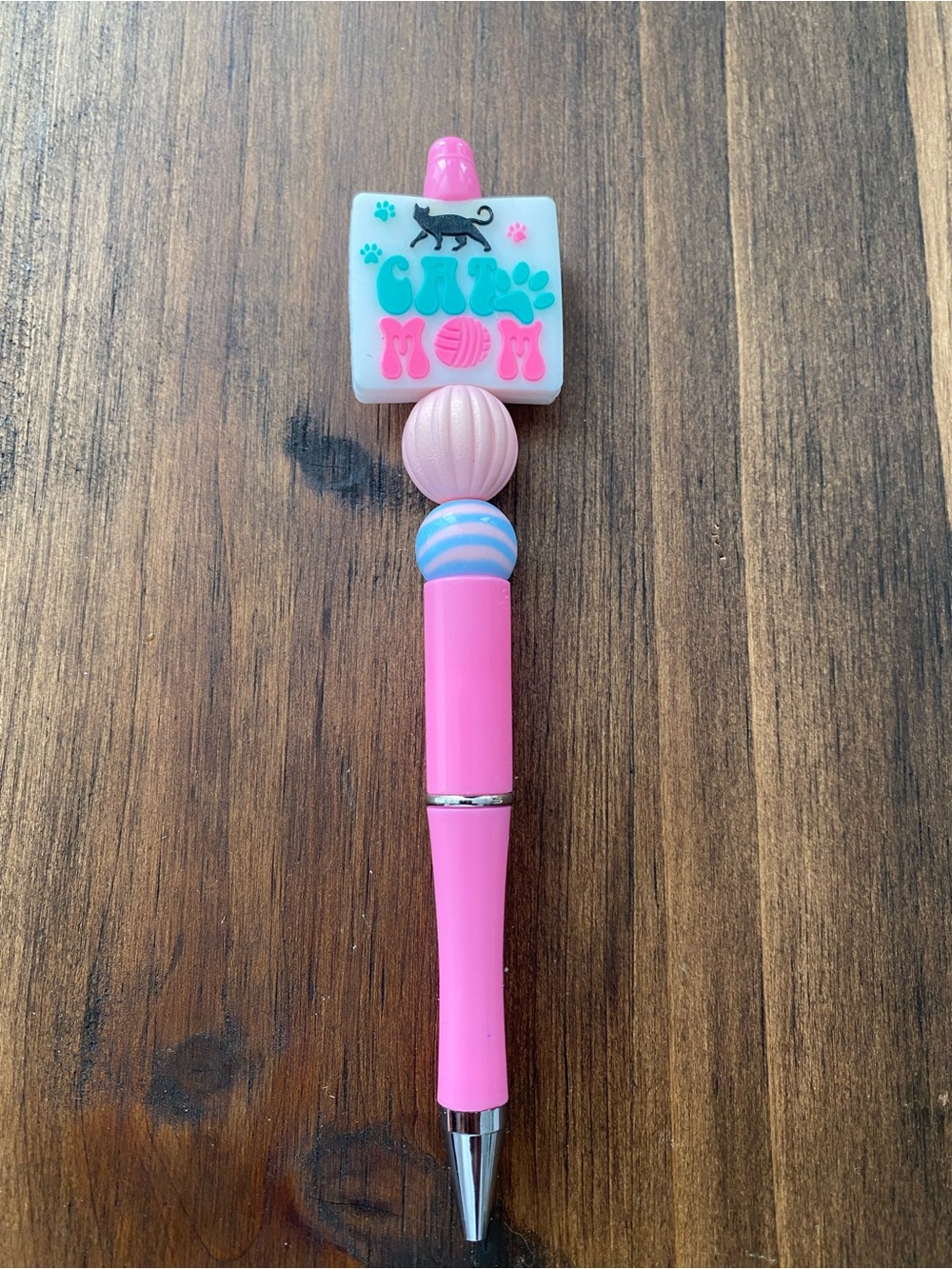 Pink Cat Mom Decorative Ballpoint Pen for Kids